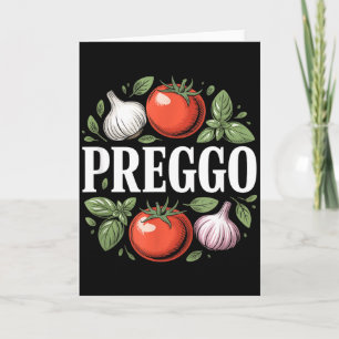 Zwangerschapsaankondiging Prego Pasta Saus Grappig Kaart