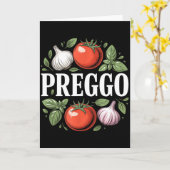 Zwangerschapsaankondiging Prego Pasta Saus Grappig Kaart (Gele Bloem)