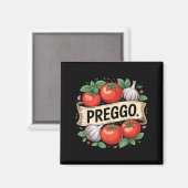 Zwangerschapsaankondiging Prego Pasta Saus Grappig Magneet (Voorkant / Achterkant)
