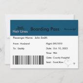 Zwangerschapsaankondiging Reisthema Kaart (Voorkant)