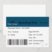 Zwangerschapsaankondiging Reisthema Kaart (Voorkant / Achterkant)