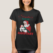 Zwangerschapsaankondiging Santa Shirt | Leuke vaka (Voorkant)