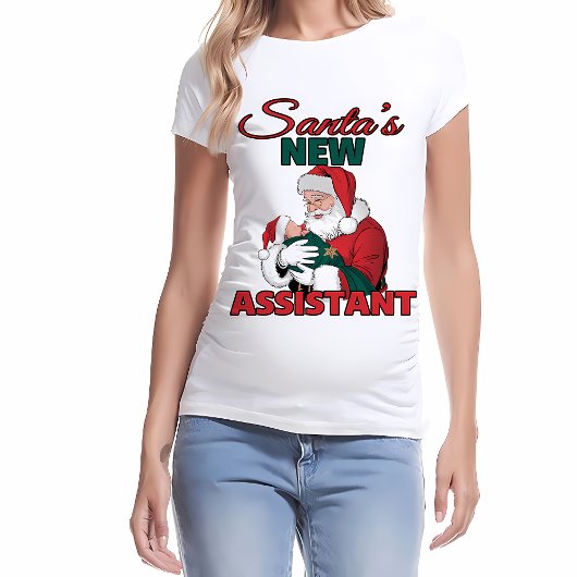 Zwangerschapsaankondiging Santa Shirt | Leuke vaka