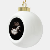 Zwangerschapsaankondiging Sonogram echografie Foto Keramische Bal Ornament (Rechts)