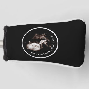 Zwangerschapsaankondiging Sonogram Photo Golf Head Golfheadcover