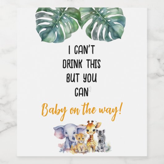 Zwangerschapsaankondiging vader papa vader vader f wijn etiket (Enkel label)