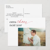 Zwangerschapsaankondiging Verrassings Vakantiekaar Feestdagenkaart (Voorkant / Achterkant)