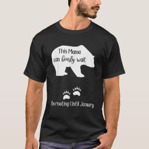 Zwangerschapsaankondiging vervaldatum in januari M T-shirt