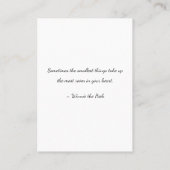 Zwangerschapsaankondiging! Visitekaartje (Achterkant)