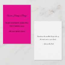 Zwangerschapsaankondiging!