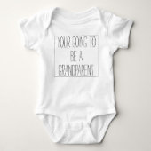 zwangerschapsaankondiging voor grootouders romper (Voorkant)