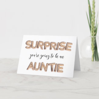 Zwangerschapsaankondiging voor zuster tante! aankondiging