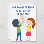 zwangerschapsaankondiging wenskaart aankondiging (Voorkant)