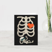 Zwangerschapsaankondiging X-ray Halloween Kaart (Voorkant)