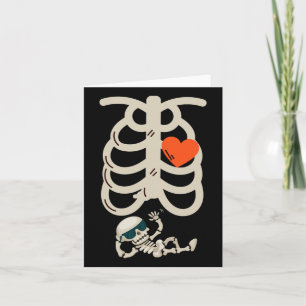 Zwangerschapsaankondiging X-ray Halloween Kaart