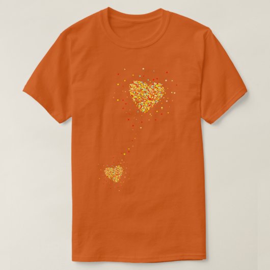 Zwangerschapsaankondiging Zwanger hart 7 T-shirt (Design voorkant)