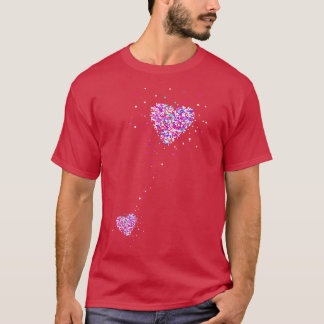 Zwangerschapsaankondiging Zwanger hart T-shirt