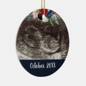 Zwangerschapsaankondiging | Zwangerschap onthullen Keramisch Ornament (Rechts)