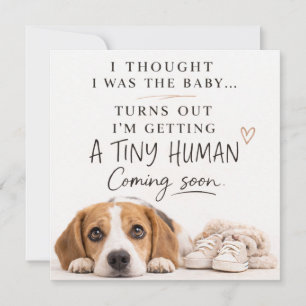 Zwangerschapsaankondigingskaart voor Beagle-honden Kaart