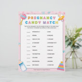 Zwangerschapsafstemming [Baby Basics Pink] Snoep Briefhoofd (Staand voorkant)