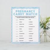 Zwangerschapsafstemming [Luxe kant [blauw] Snoep] Briefhoofd (Staand voorkant)