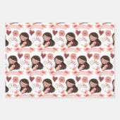 Zwangerschapsaggregaten Papierbladen overvullen Inpakpapier Vel (Voorkant 3)