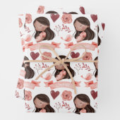 Zwangerschapsaggregaten Papierbladen overvullen Inpakpapier Vel (In situ)