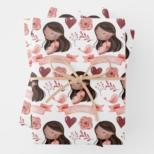 Zwangerschapsaggregaten Papierbladen overvullen Inpakpapier Vel (In situ)