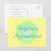 Zwangerschapsbevestigingen, briefkaarten (Voorkant / Achterkant)