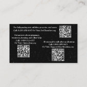 Zwangerschapshulp en na abortus informatiekaart contactkaartje (Achterkant)