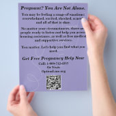 Zwangerschapshulp/Vluchtfolder na abortuszorg Flyer (Hand)