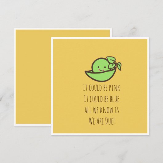 Zwangerschapskaart Kaart (Voorkant / Achterkant)