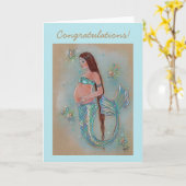 zwangerschapskaart voor nieuwe moeder, ingediend d kaart (Gele Bloem)