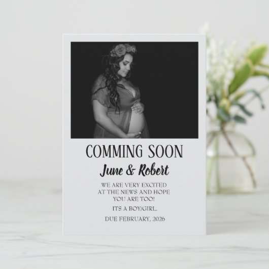 Zwangerschapskaarten (Staand voorkant)