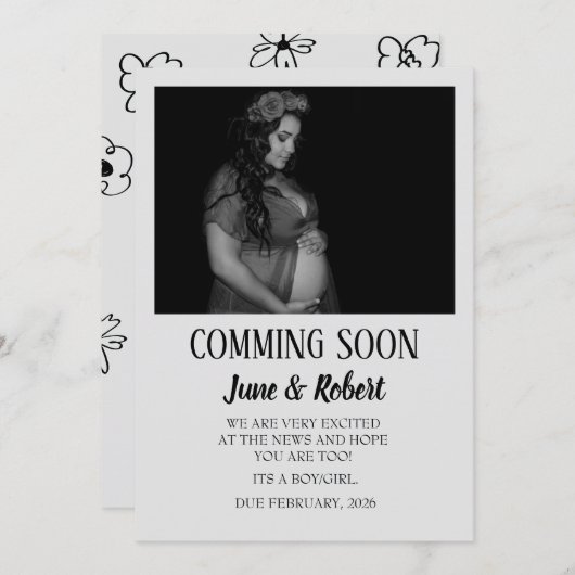 Zwangerschapskaarten (Voorkant / Achterkant)