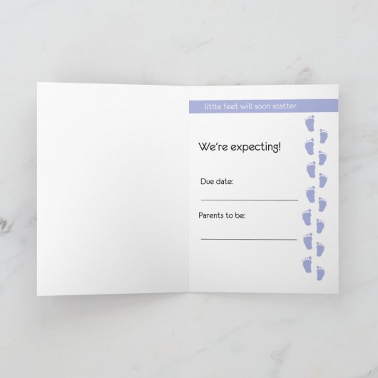 zwangerschapspatroon aankondiging (Binnen)