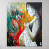 zwangerschapsschilderij poster (Voorkant)