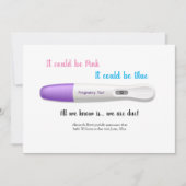 Zwangerschapstest Aankondiging Kaart (Voorkant)