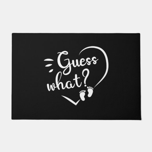 Zwangerschapsuitkondiging Raad eens wat Deurmat (Voorkant)