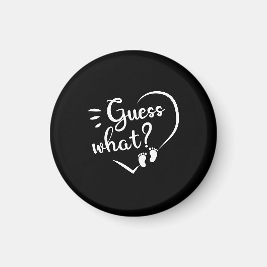 Zwangerschapsuitkondiging Raad eens wat Magneet (Voorkant)