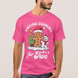 Zwangerschapsvakantie koekjes eten voor de lol t-shirt