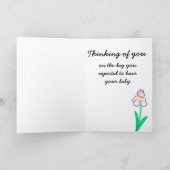 Zwangerschapsverlies sympathiekaart kaart (Binnen)