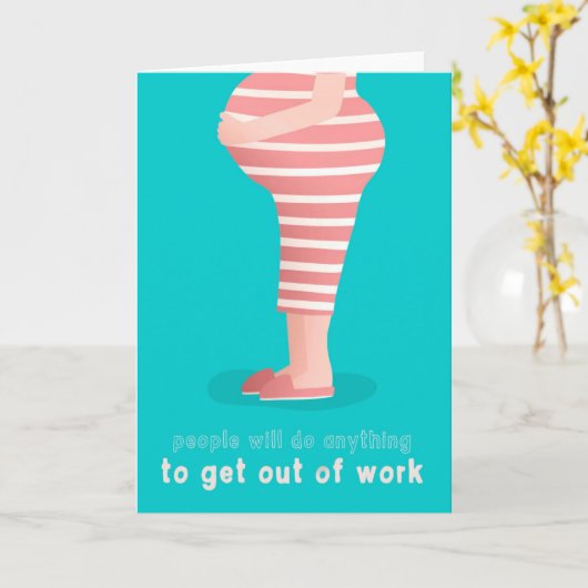 Zwangerschapsverlof Kaart (Gele Bloem)