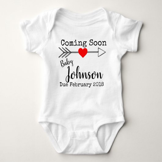 zwangerschapswaarschuwing romper (Voorkant)