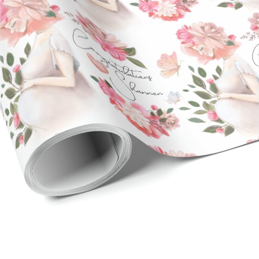 Zwangerschapswerkpapier Cadeaupapier (Rol Hoek)