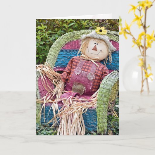 Zwangerstoeltje Kaart (Gele Bloem)