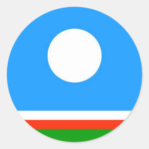 Zwangerwk van Sakha rusland Yakutia Ronde Sticker