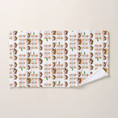 Zwanghanddoeken stellen grappige gezichtsuitdrukki bad handdoek (Handdoek)