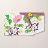 Zwanghanddoekstellen Postelsom Kikkers Floral Bad Handdoek (Handdoek)