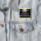 Zwangpijn Vierkante Button 5,1 Cm (In situ)